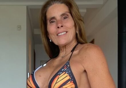 Cecil Blanc wearing a bikini top