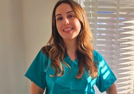 Kayleigh Davis looking good wearing her scrubs